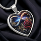 Infinity Rose Necklace