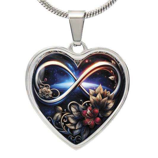 Infinity Honeysuckle Necklace Red