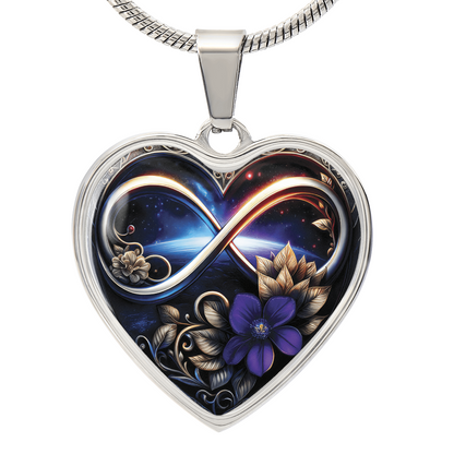 Infinity African Violet Necklaces