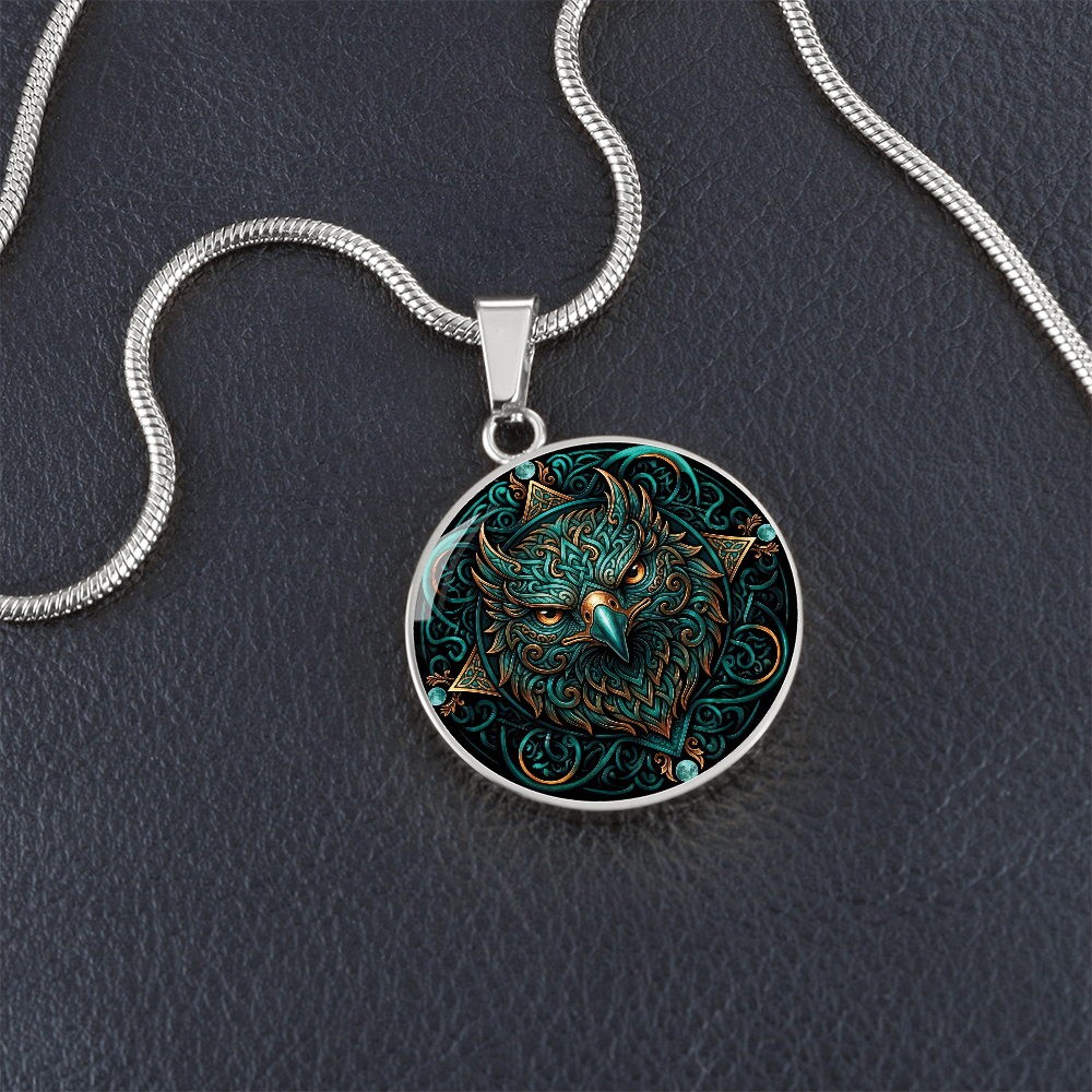 Celtic Hawk Necklace – Symbolizing Vision and Spiritual Guidance
