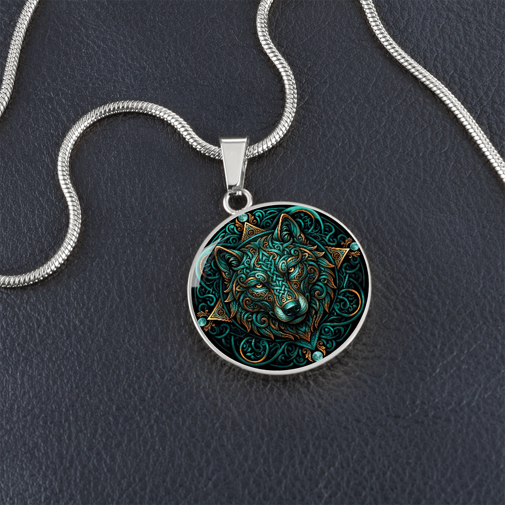 Celtic Wolf Necklace - Symbolizing Guardianship and Protection