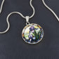 Purple Iris Necklace