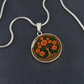 Celtic Tree of Life Pendant Necklace - Marigold October Birth Flower Jewelry