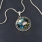 Water Lily Necklace - July Birth Flower Pendant Jewelry