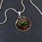 Four Leaf Clover Necklace, Personalized Shamrock Pendant, Good Luck Charm St Patricks Day Jewelry, 18K Gold Bangle Lucky Charm Gift For Her