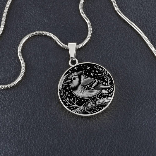 Blue Jay Necklace