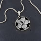 Soccer Necklace Gold - Silver Soccer Ball Pendant - Football Necklace For Mom or Dad - Soccer Jewelry For Girl & Boy - Soccer Charm Necklace