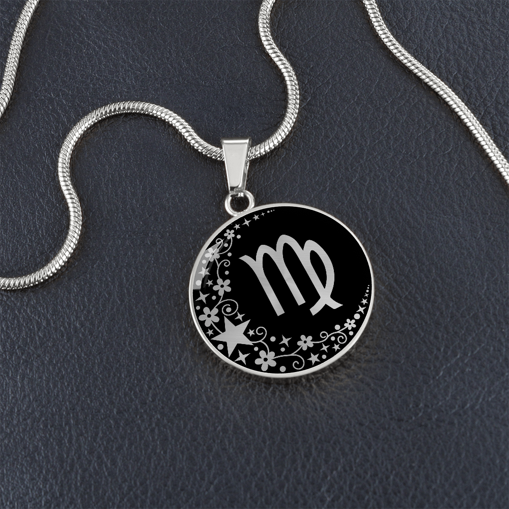 Virgo Zodiac Pendant Necklace
