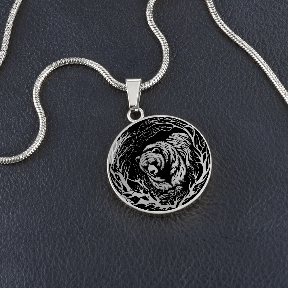 Silver Bear Necklace