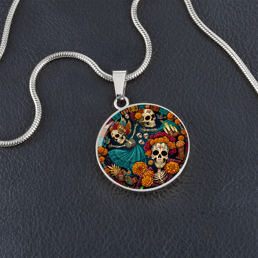 Day of the Dead Necklace - Día de los Muertos Pendant Jewelry