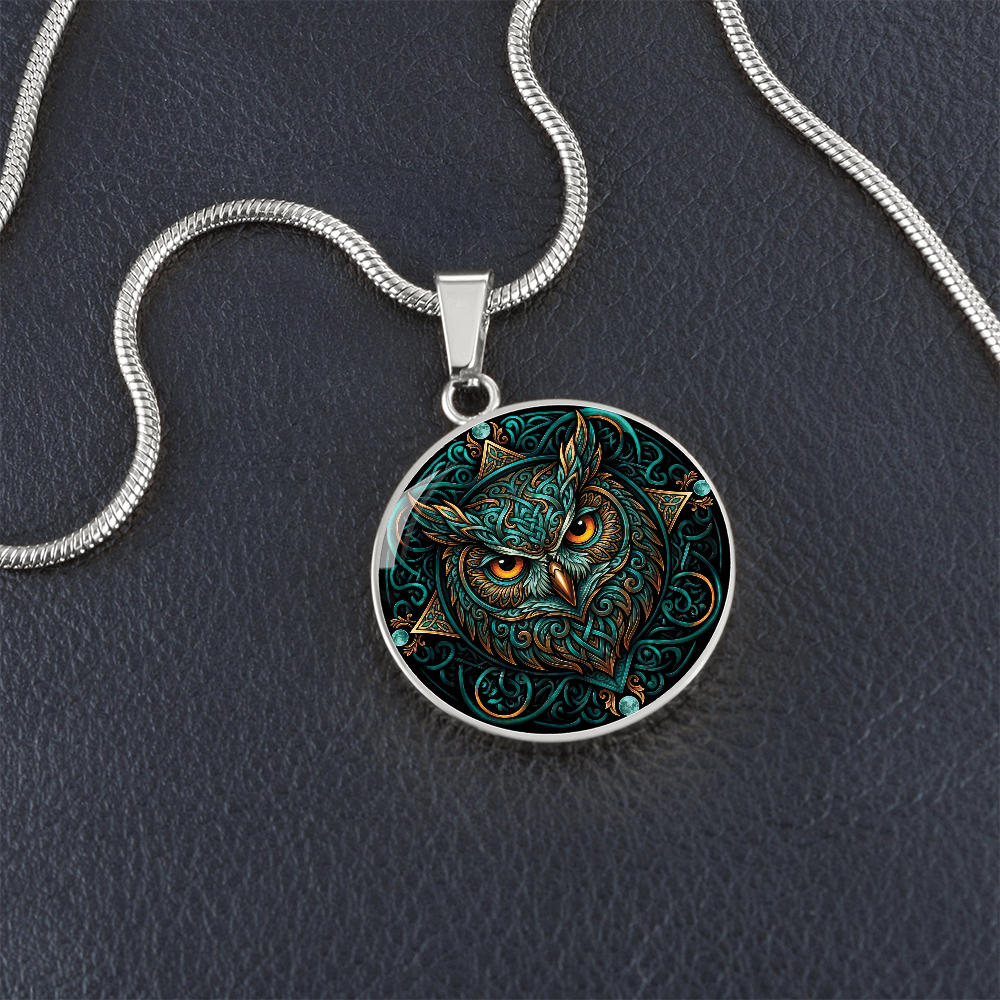 Celtic Owl Necklace – Symbolizing Wisdom and Spiritual Guidance