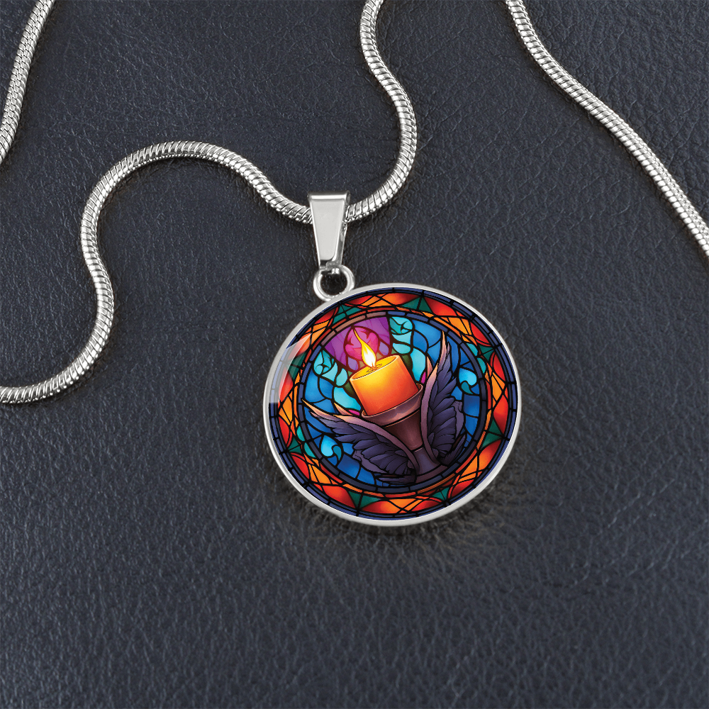 Advent Candle Necklace - Christian Pendant Jewelry