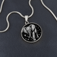 Elephant Necklace, Good Luck Charm Pendant, Spirit Companion Jewelry Gifts, Engraved Gold Elephant Valentines Gift & Mothers Day Necklace