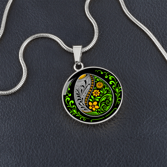 Easter Egg Necklace Yellow
