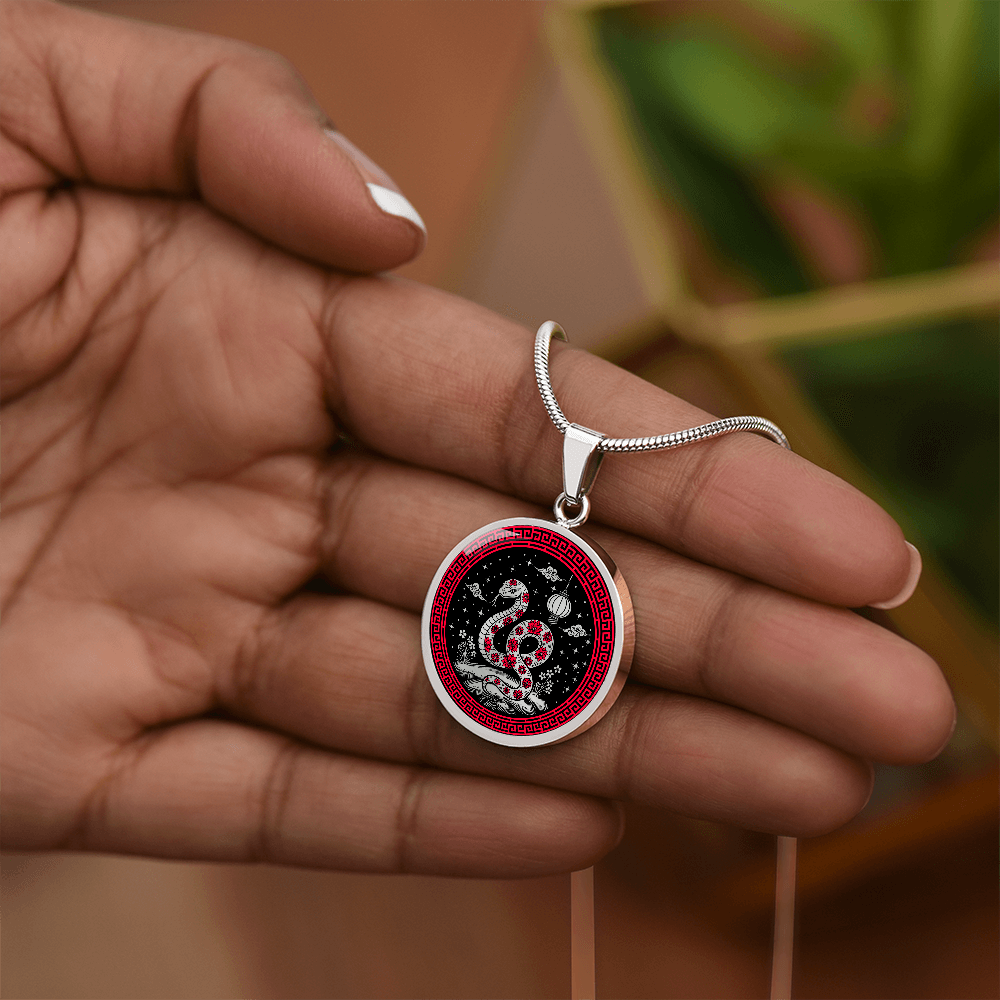 Snake Necklace - Chinese Zodiac Charm Pendant