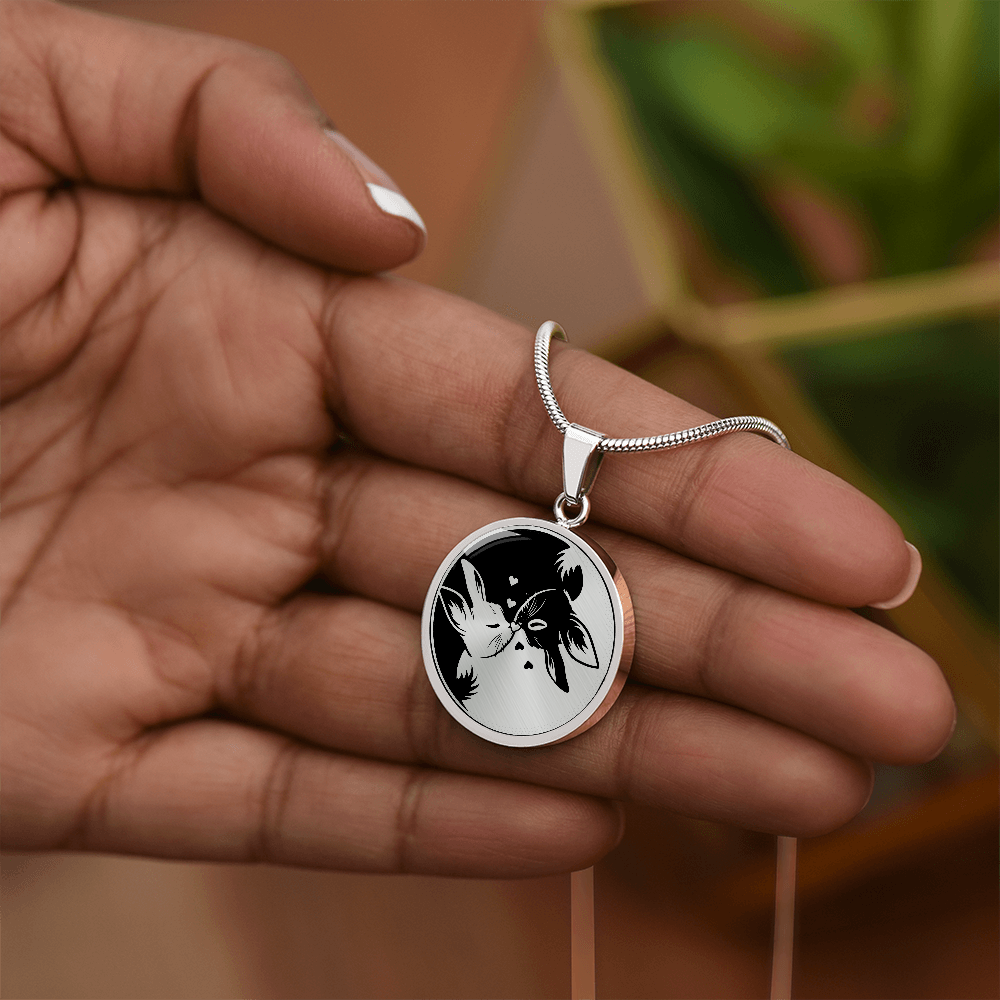 Yin Yang Rabbit Necklace