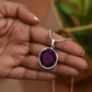 Purple Celtic Knot Necklace - Romantic Pendant Jewelry