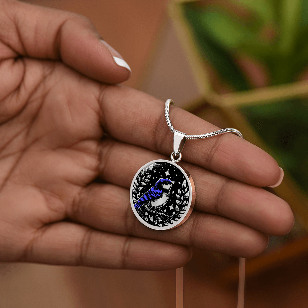 Eastern Bluebird Necklace