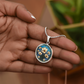 Cosmos Pendant Necklace - October Birth Flower Jewelry