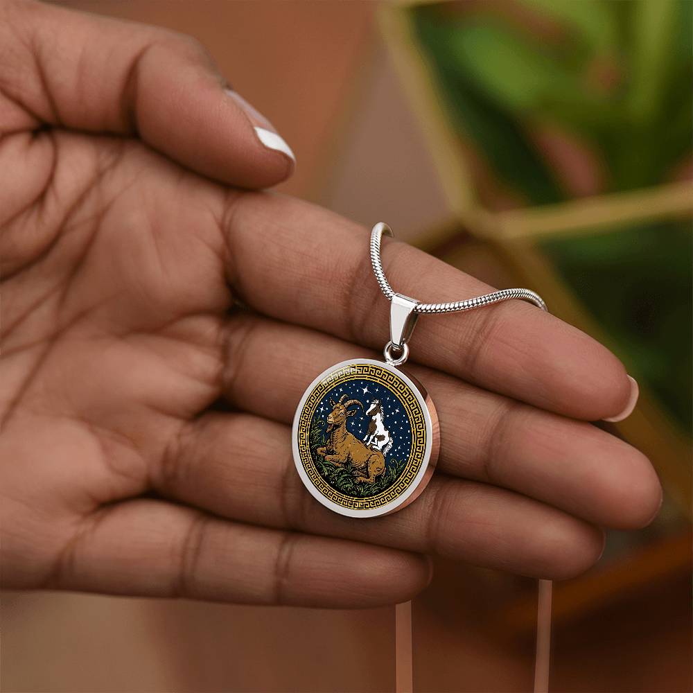 Horse & Goat Necklace - Couples Chinese Zodiac Animal Pendant Jewelry