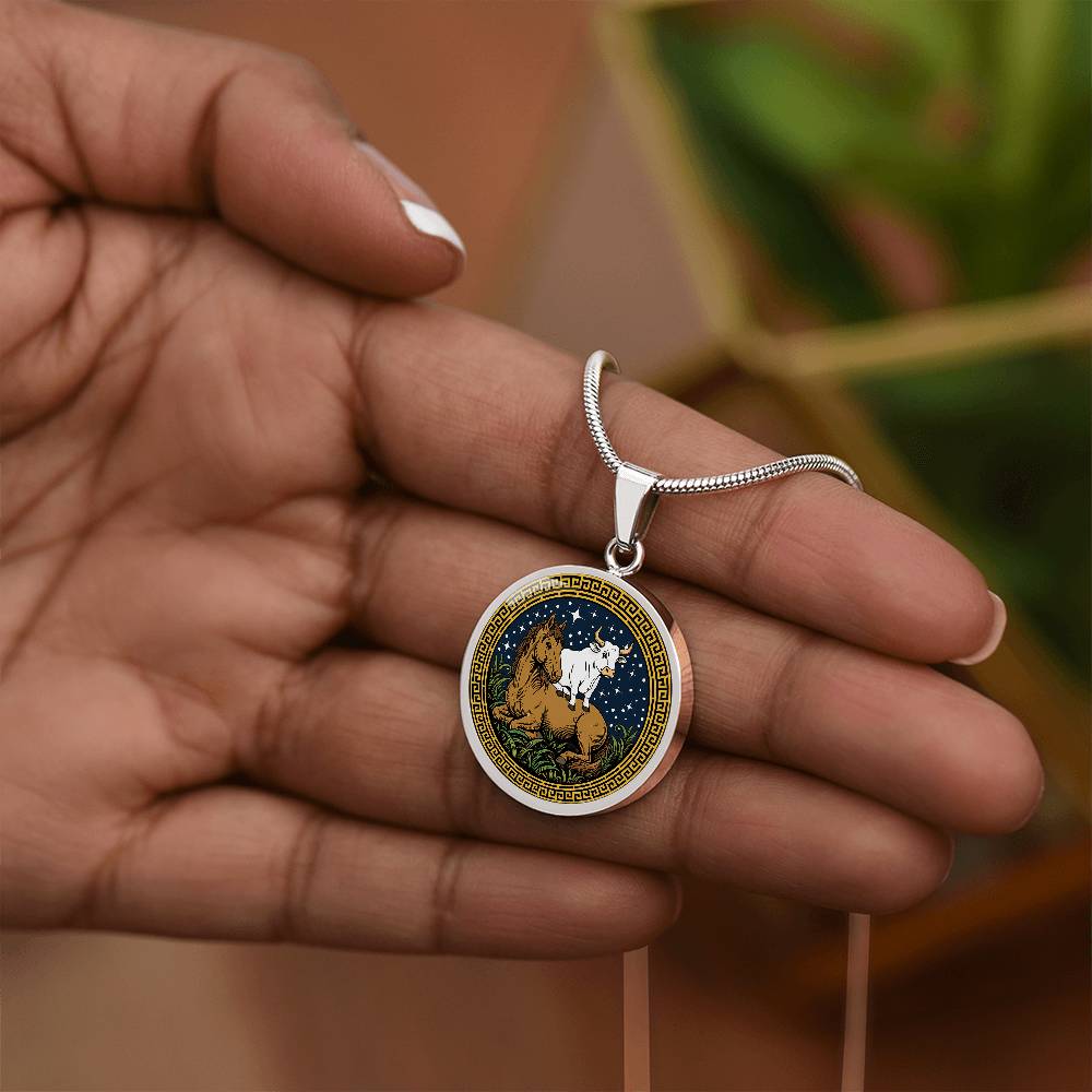 Ox and Horse Necklace - Couples Chinese Zodiac Animal Pendant Jewelry