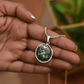 White Sweet Pea Necklace - April Birth Flower Pendant Jewelry