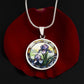Purple Iris Necklace