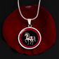 Horse Necklace Chinese Zodiac Pendant Jewelry