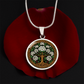 Celtic Tree of Life Pendant Necklace - Hawthorn May Birth Flower Jewelry