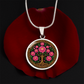 Celtic Tree of Life Pendant Necklace - Peony November Birth Flower Jewelry