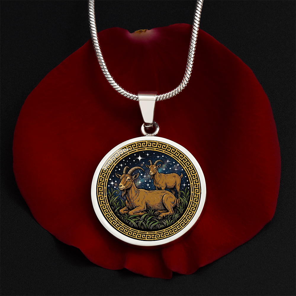Goat Necklace - Couples Chinese Zodiac Animal Pendant Jewelry