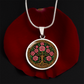 Celtic Tree of Life Pendant Necklace - Rose June Birth Flower Jewelry