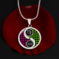 Virgo & Aquarius Necklace - Couples Zodiac Yin Yang Pendant Jewelry