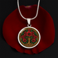 Celtic Tree of Life Pendant Necklace - Poppy August Birth Flower Jewelry
