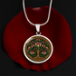Celtic Tree of Life Pendant Necklace - Honeysuckle June Birth Flower Jewelry
