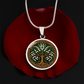 Celtic Tree of Life Pendant Necklace - Lily of the Valley May Birth Flower Jewelry