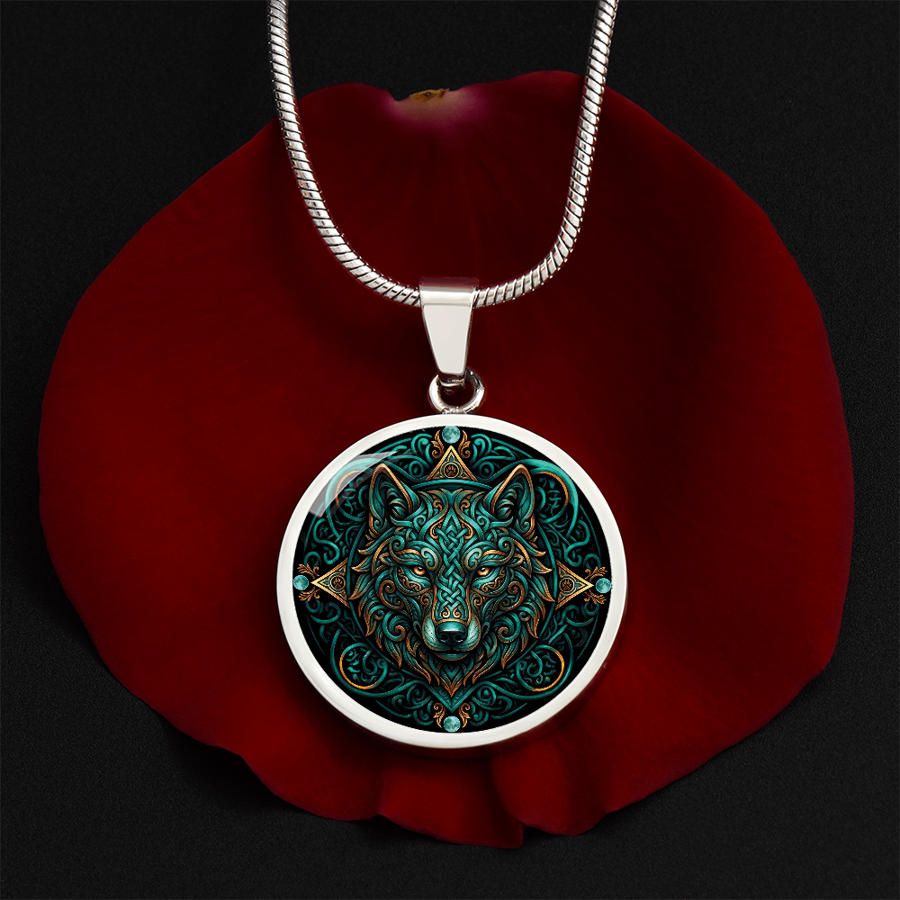 Celtic Wolf Necklace - Symbolizing Guardianship and Protection
