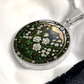 White Rose Necklace - June Birth Flower Pendant Jewelry