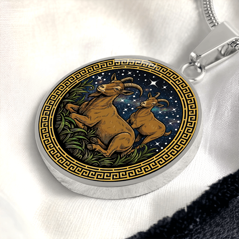 Goat Necklace - Couples Chinese Zodiac Animal Pendant Jewelry