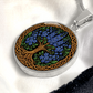 Celtic Tree of Life Pendant Necklace - Larkspur July Birth Flower Jewelry
