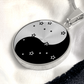 Gemini Yin Yang Pendant Necklace - Zodiac Constellation Jewelry