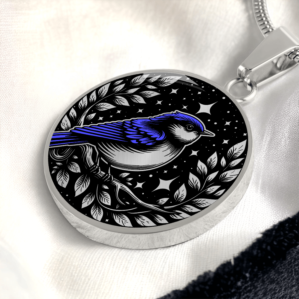 Eastern Bluebird Necklace