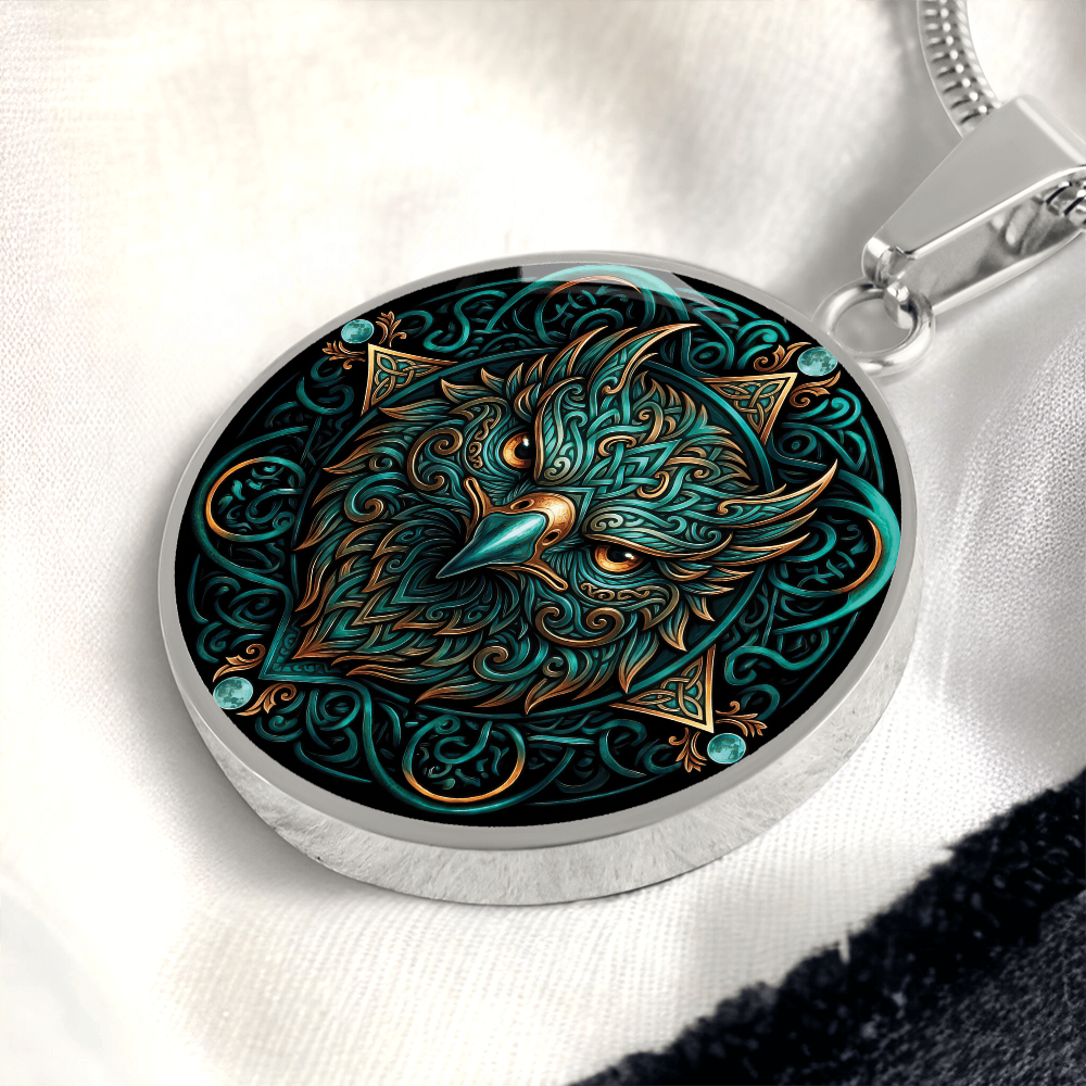 Celtic Hawk Necklace – Symbolizing Vision and Spiritual Guidance