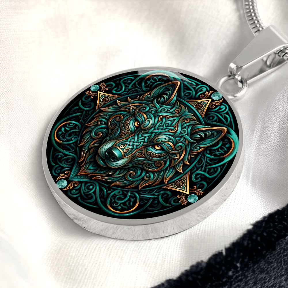Celtic Wolf Necklace - Symbolizing Guardianship and Protection