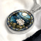 Water Lily Necklace - July Birth Flower Pendant Jewelry