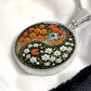 Daffodil Yin Yang Necklace - March Birth Month Flower Pendant Jewelry