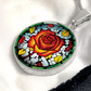 Red Rose Necklace - June Birth Flower Pendant Jewelry