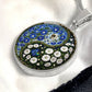 Morning Glory Yin Yang Necklace - September Birth Month Flower Pendant Jewelry