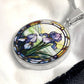 Purple Iris Necklace