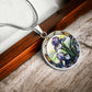 Purple Iris Necklace